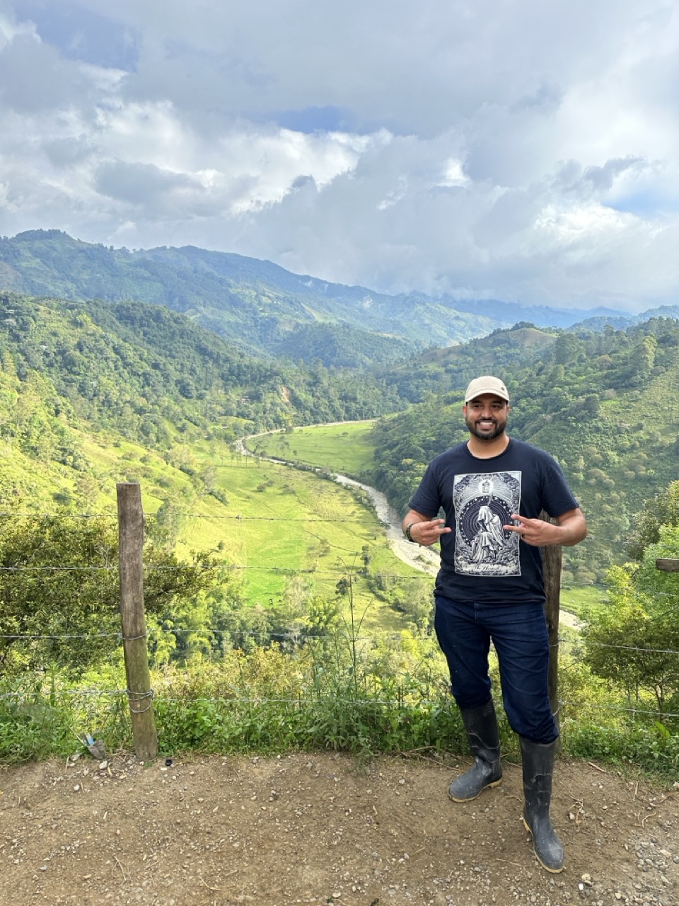 Imran Rahman in mountain valley